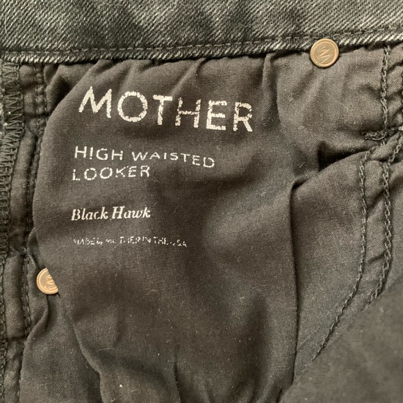 Mother denim jeans size 27” high waist, denim black - Picture 6 of 9